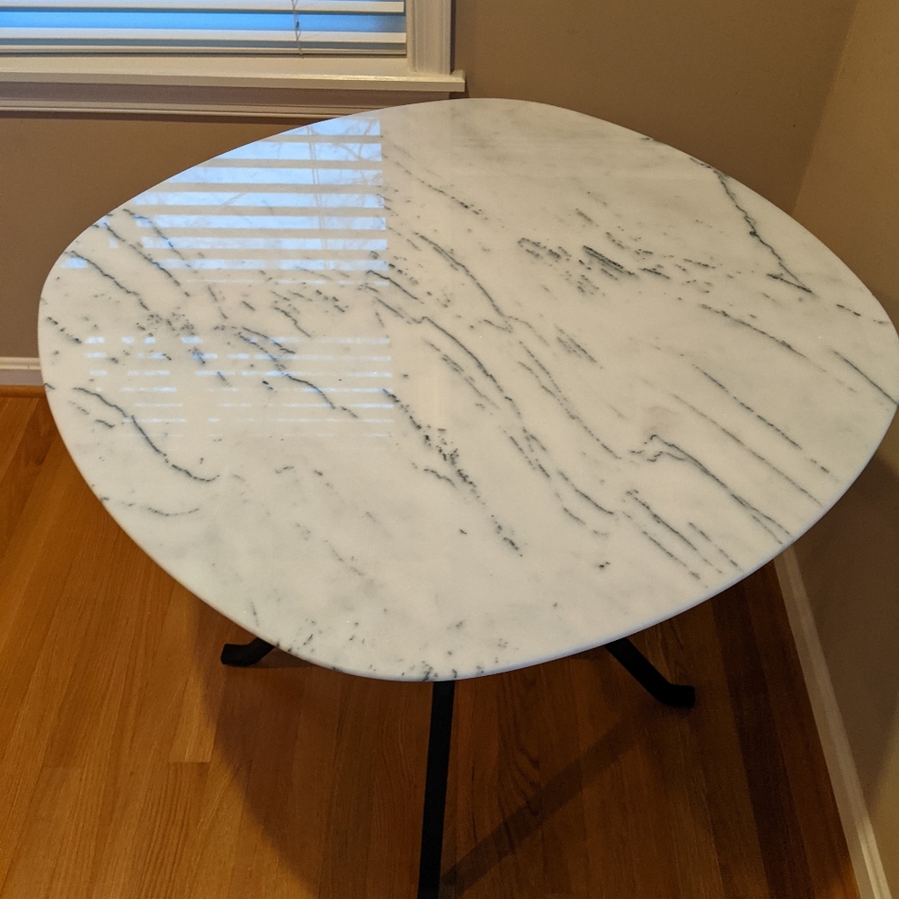 Two person marble table